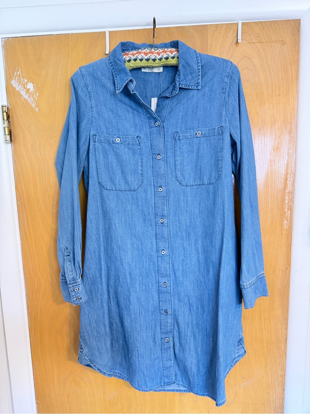 F&F Light Blue Chambray Shirt Dress